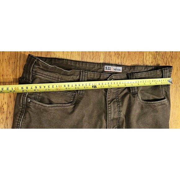 5.11 Tactical Jeans Mens 38X34 Brown Defender Flex Straight Pant - Picture 9 of 11